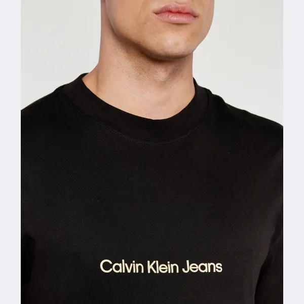 Футболка стандартного кроя с логотипом Calvin Klein, черный — фото 4