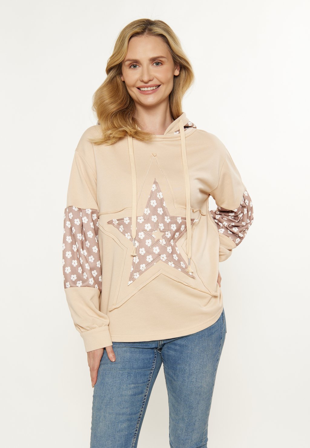 

Толстовка LONGSLEEVE - Hoodie usha, бежевый