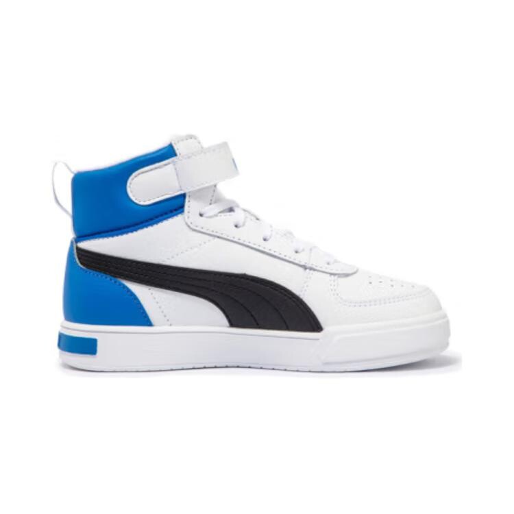 Кроссовки для скейтбординга Caven Kids PS Mid-top белые/черные/гоночные синие Puma, белый/черный/синий — фото 2