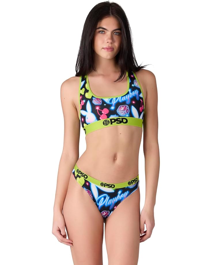 

Бюстгальтер PSD Playboy Airbrush Black Sports Bra, разноцветный