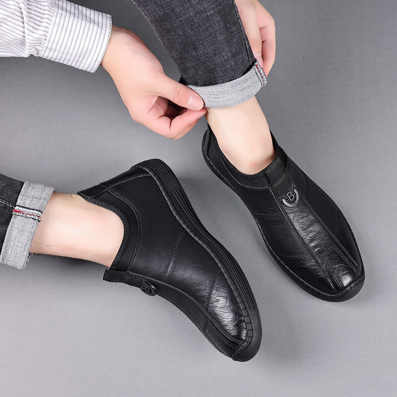 Мужские туфли EGCHI Men's Casual Shoes Men Mid-Top — фото 3
