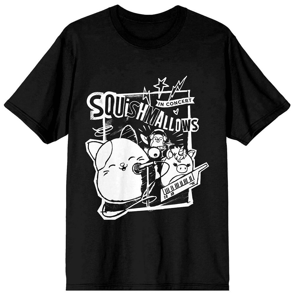 

Мужская футболка Squishmallows Rock Out Licensed Character, черный
