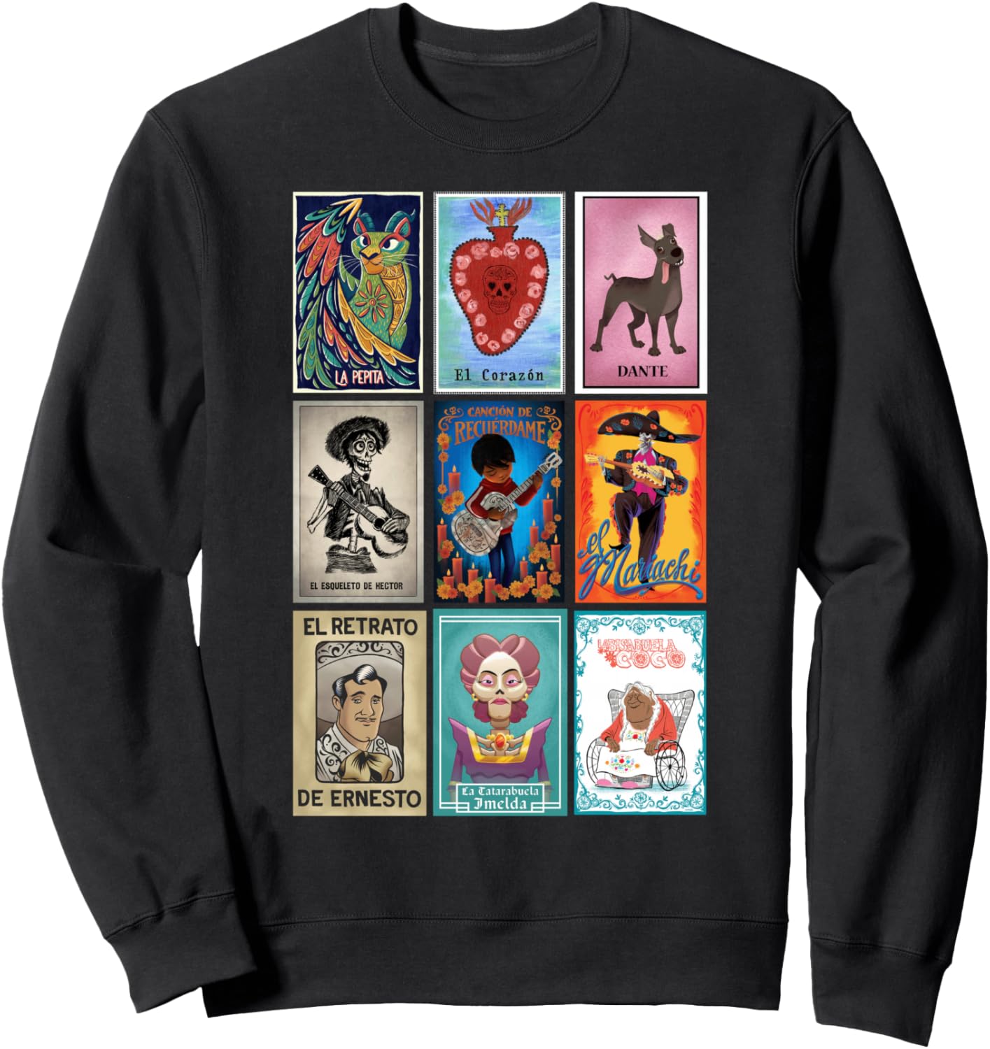 

Толстовка с винтажным логотипом Disney Pixar Coco Epic Lotteria Card Big Chest, черная, Черный, Толстовка с винтажным логотипом Disney Pixar Coco Epic Lotteria Card Big Chest, черная