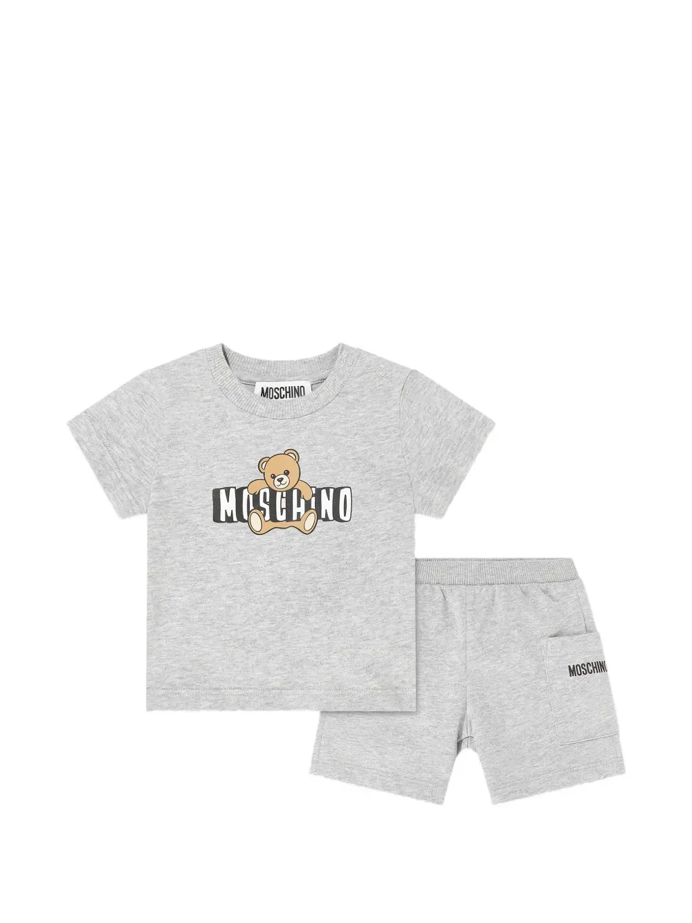 Комплект шорт Teddy-graphic Moschino Kids, серый