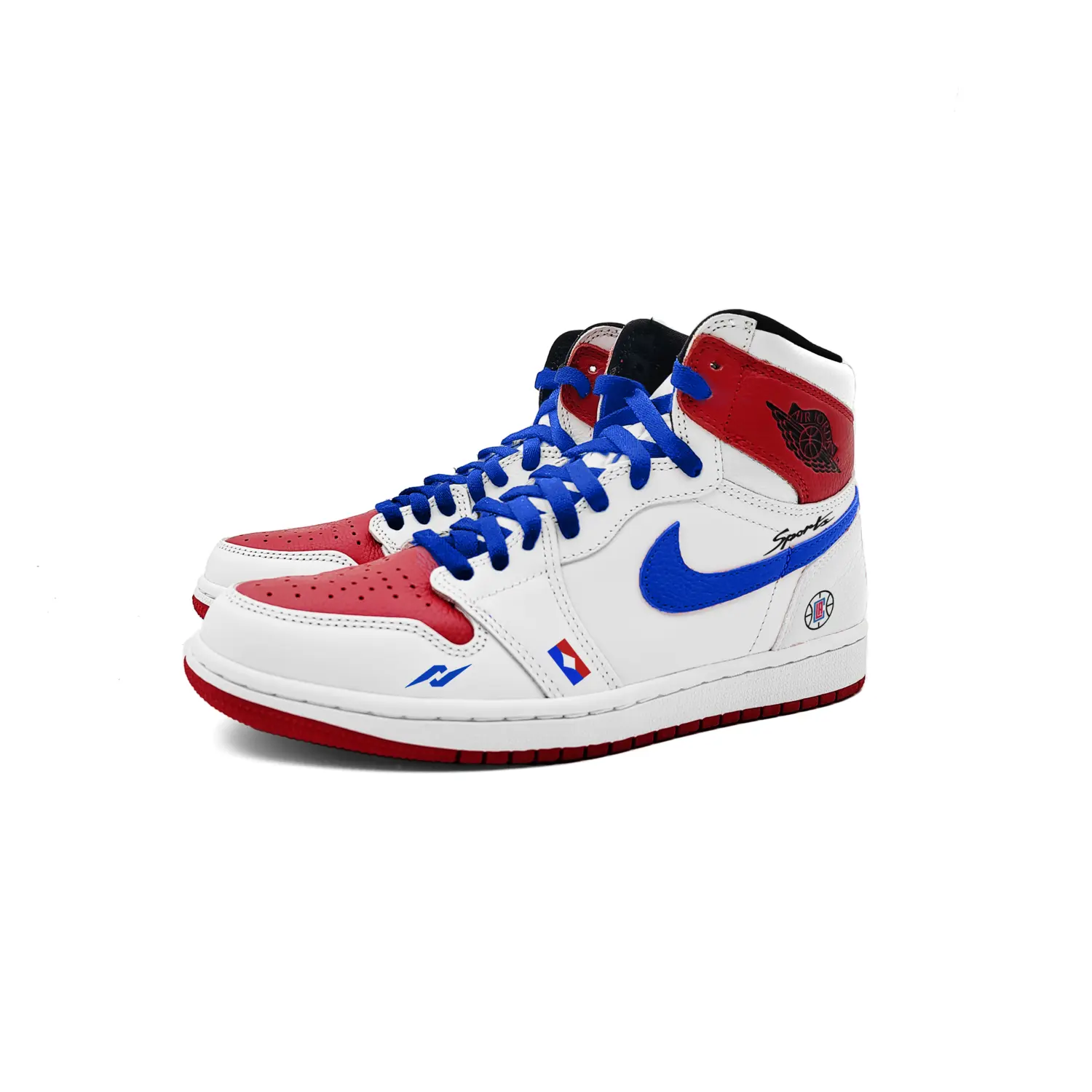 Jordan Кроссовки Air 1 Sporty Style Cushioning High top Vintage Basketball Shoes Unisex White — фото 4