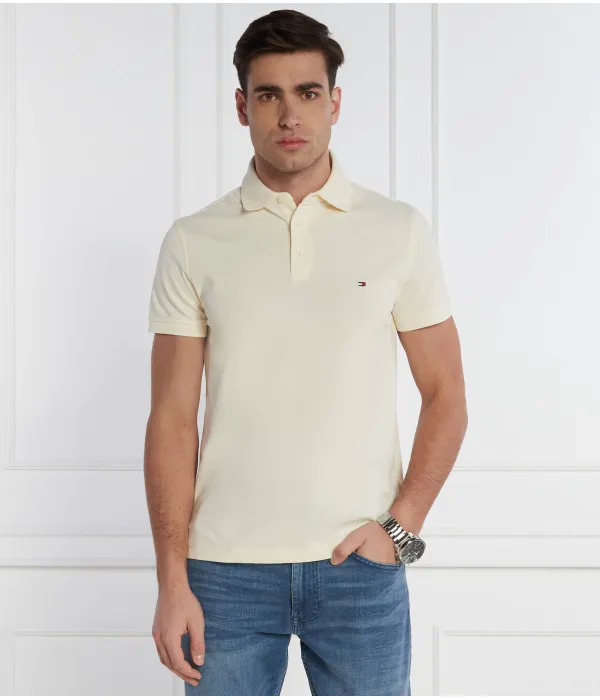 Футболка поло Slim fit Tommy Hilfiger, желтый — фото 3