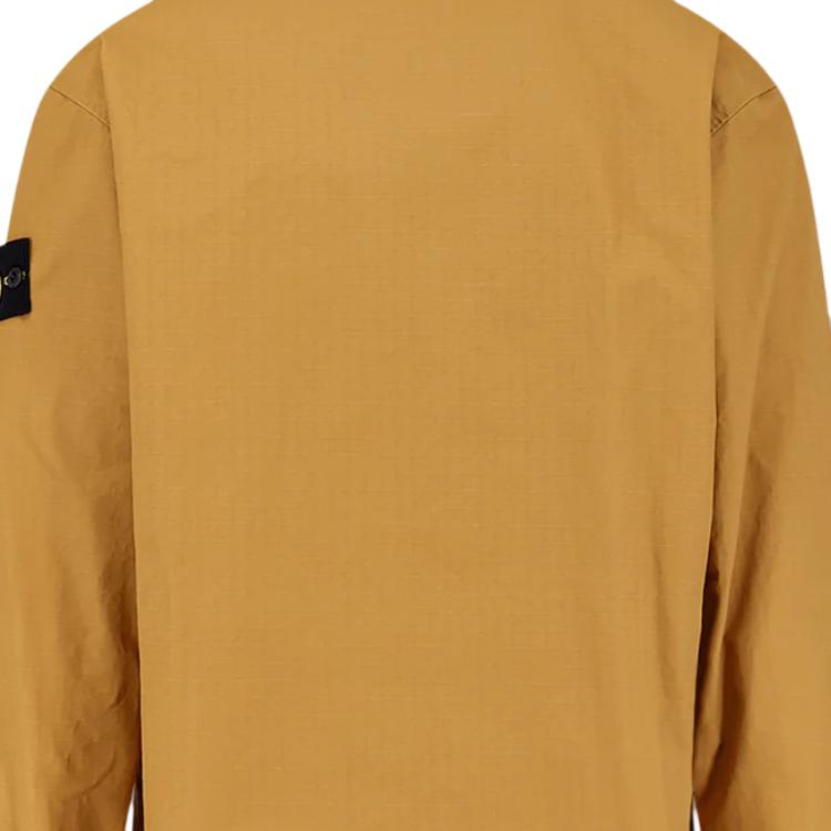 Рубашка на пуговицах STONE ISLAND, оранжевый желтый — фото 4