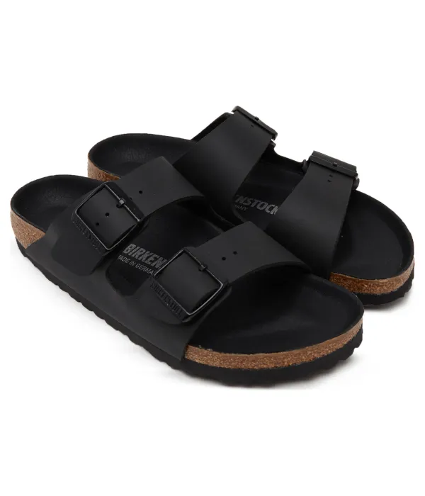 Аризона БФ тройные тапочки Narrow fit Birkenstock, черный — фото 3