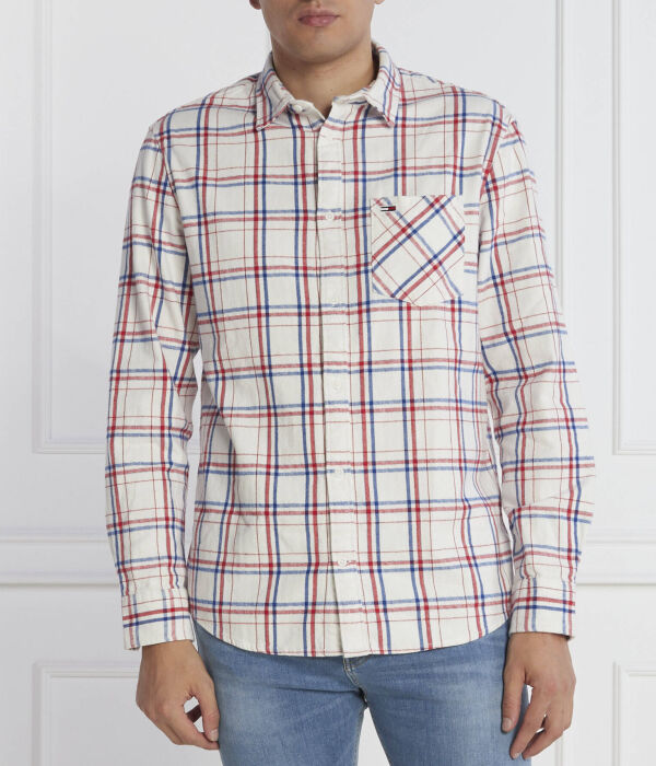 

Рубашка Tommy Jeans Regular Fit, белый
