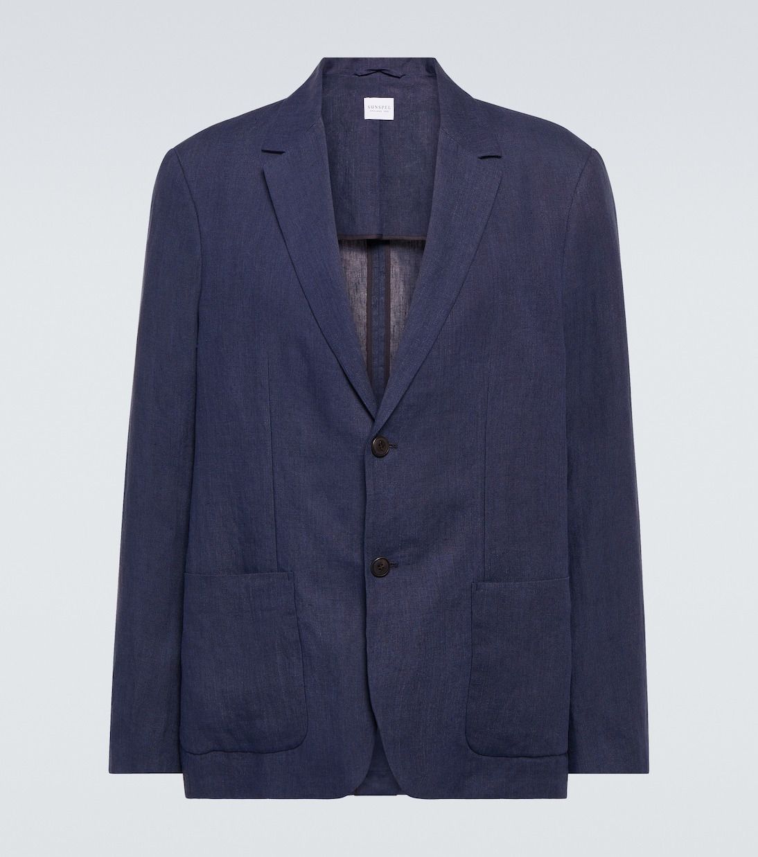 

Льняной блейзер Sunspel, Light Navy
