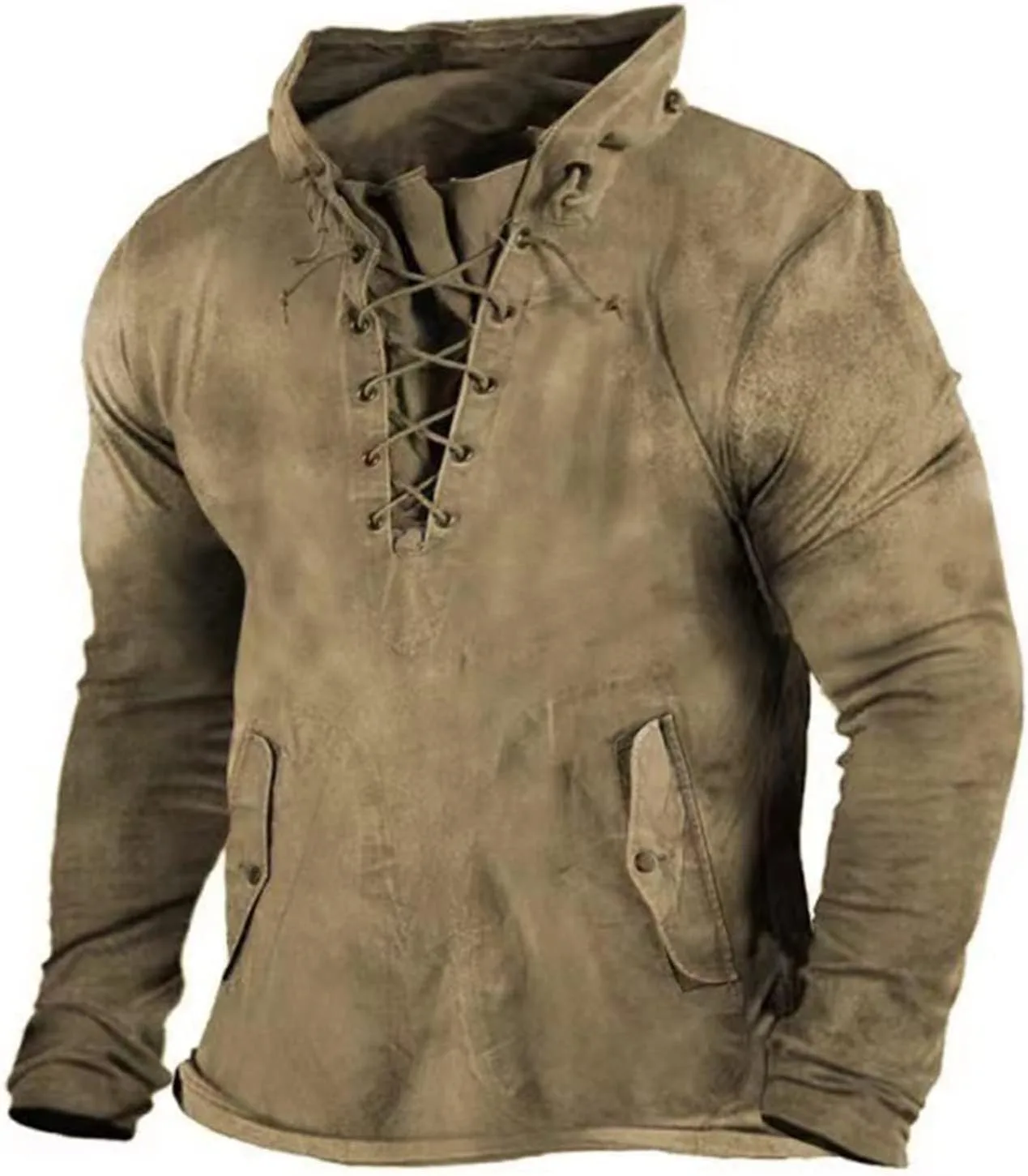 

Мужская ретро тактическая толстовка с капюшоном и длинным рукавом