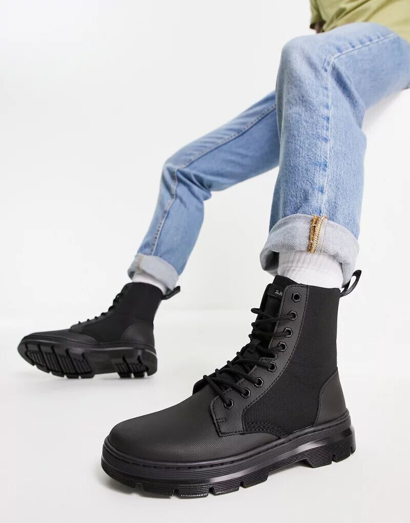 

Черные ботинки Dr Martens Combs II, Серый, Черные ботинки Dr Martens Combs II