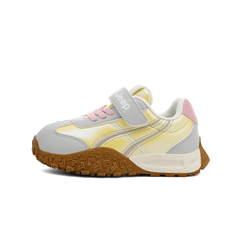 

Jeep Беговые кроссовки Running Collection Cushioning Rebound Breathable Abrasion Resistant, серые, желтые, розовые, детские