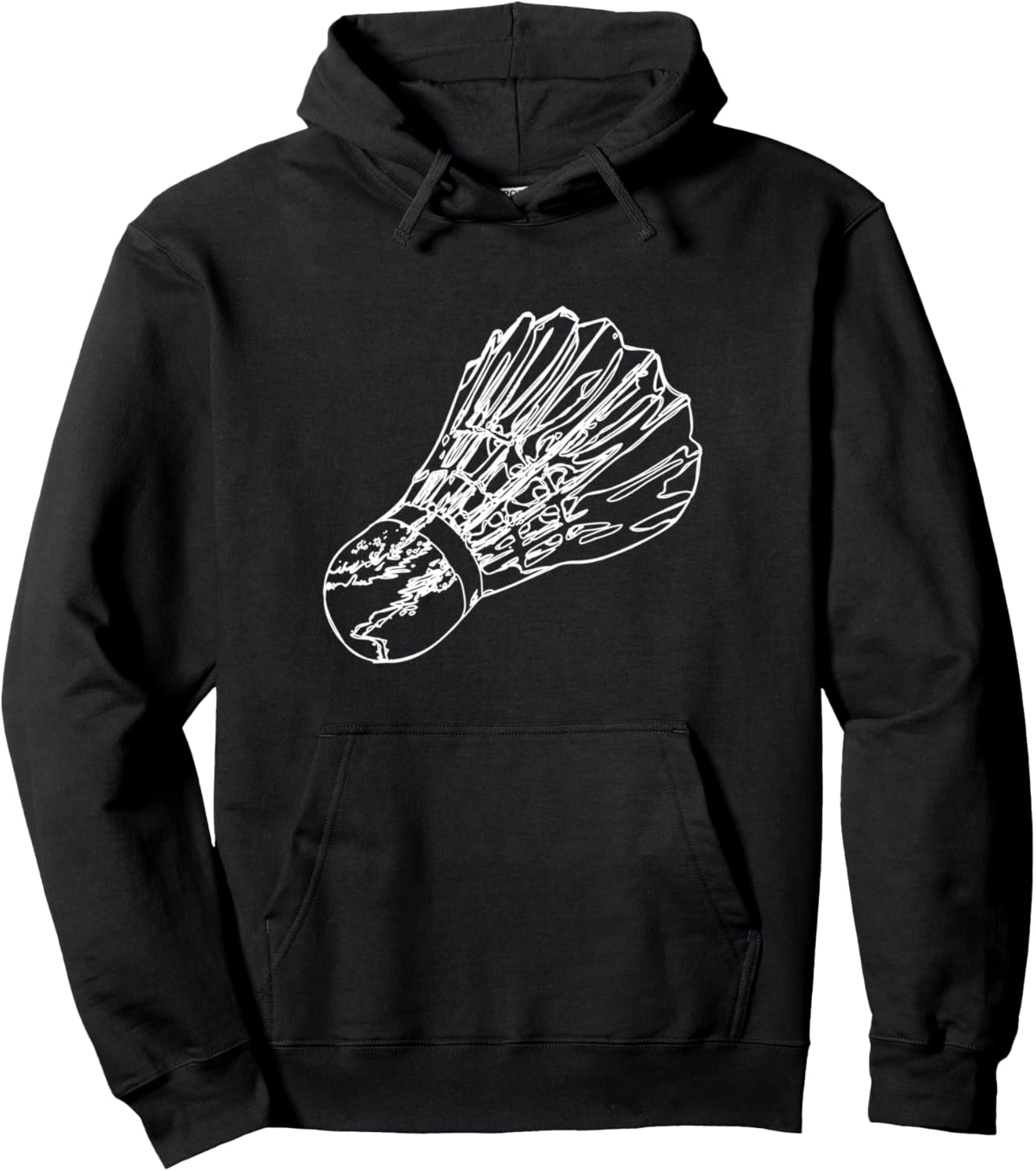 

Худи с рисунком волана для бадминтона Badminton T-Shirt, черный