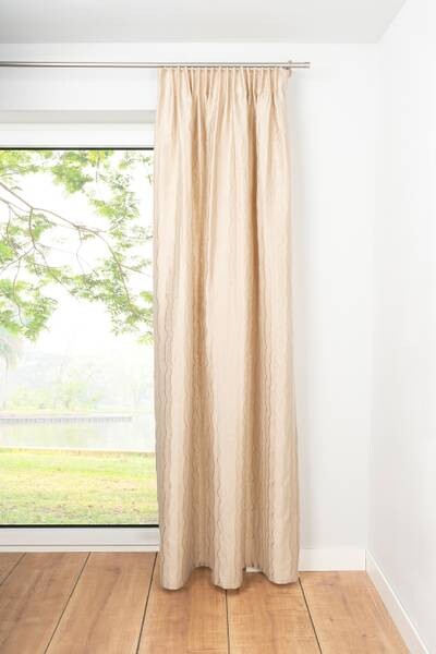 

Штора Ondeco mit Schlaufen Stream, 135x245x1 см, кремово-белый