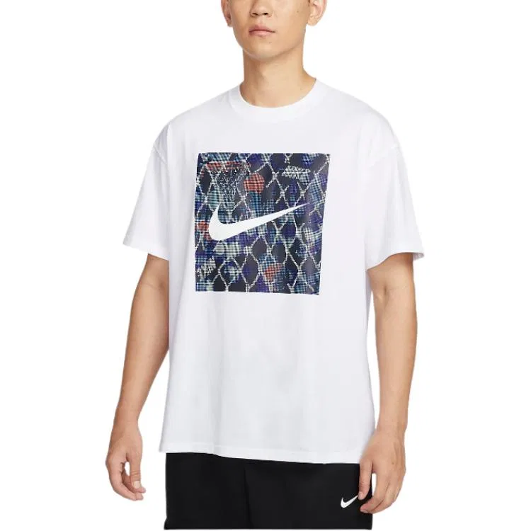 Футболка мужская белая crew neck moderate straight fit Nike, White
