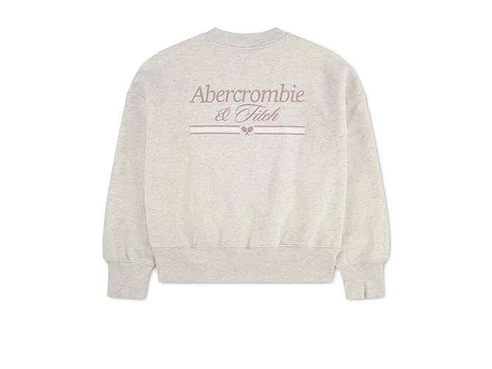 Свитшот с логотипом Sport Logo Sweatshirt abercrombie kids, Cradle Pink