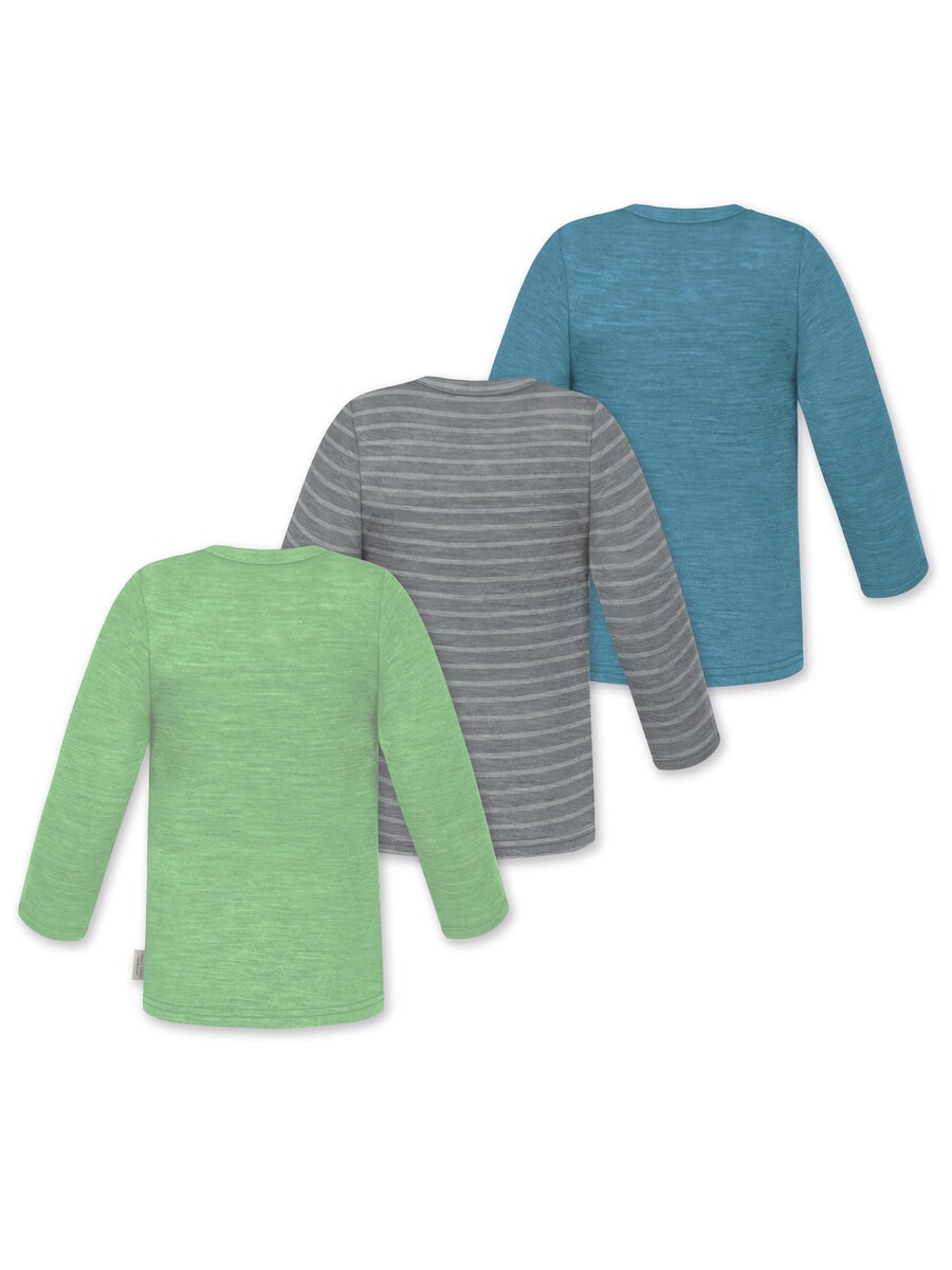 Рубашка normani Taupo, цвет Cyan blue/Dark grey/mottled grey/Light green — фото 3