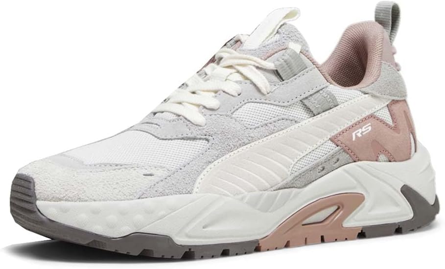 Мужские кроссовки PUMA Rs Trck New Horizon с шнуровкой, повседневные - серые — фото 2
