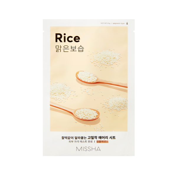 

Осветляющая маска для лица, 19 г Missha Airy fit rice