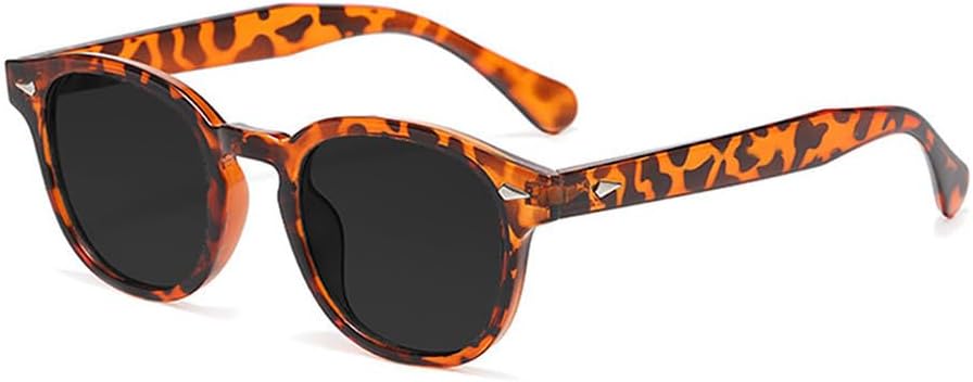 

Модные овальные солнцезащитные очки для женщин в стиле ретро с заклепками, защита от УФ-излучения UV400, трендовые мужские солнцезащитные очки с прозрачными линзами цвета океана, квадратной формы WNCKSQ, Leopard Gray