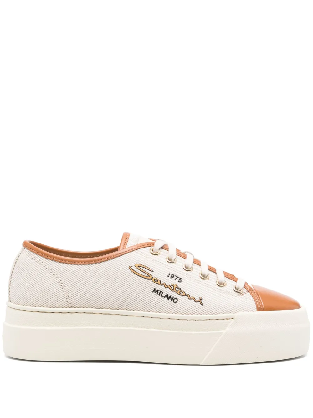 Кеды на платформе Santoni, нейтральный