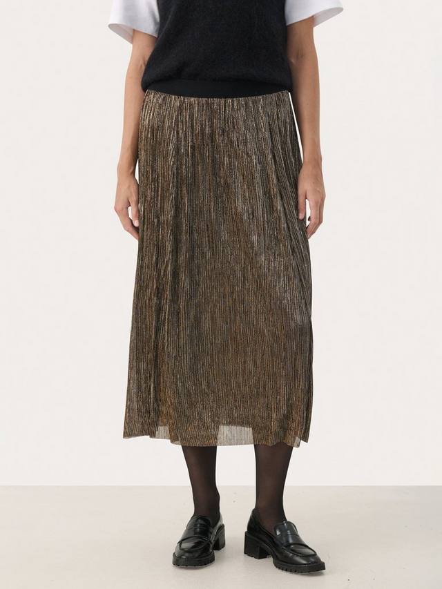 

Юбка миди Cipo металлик Part Two, Black Metallic