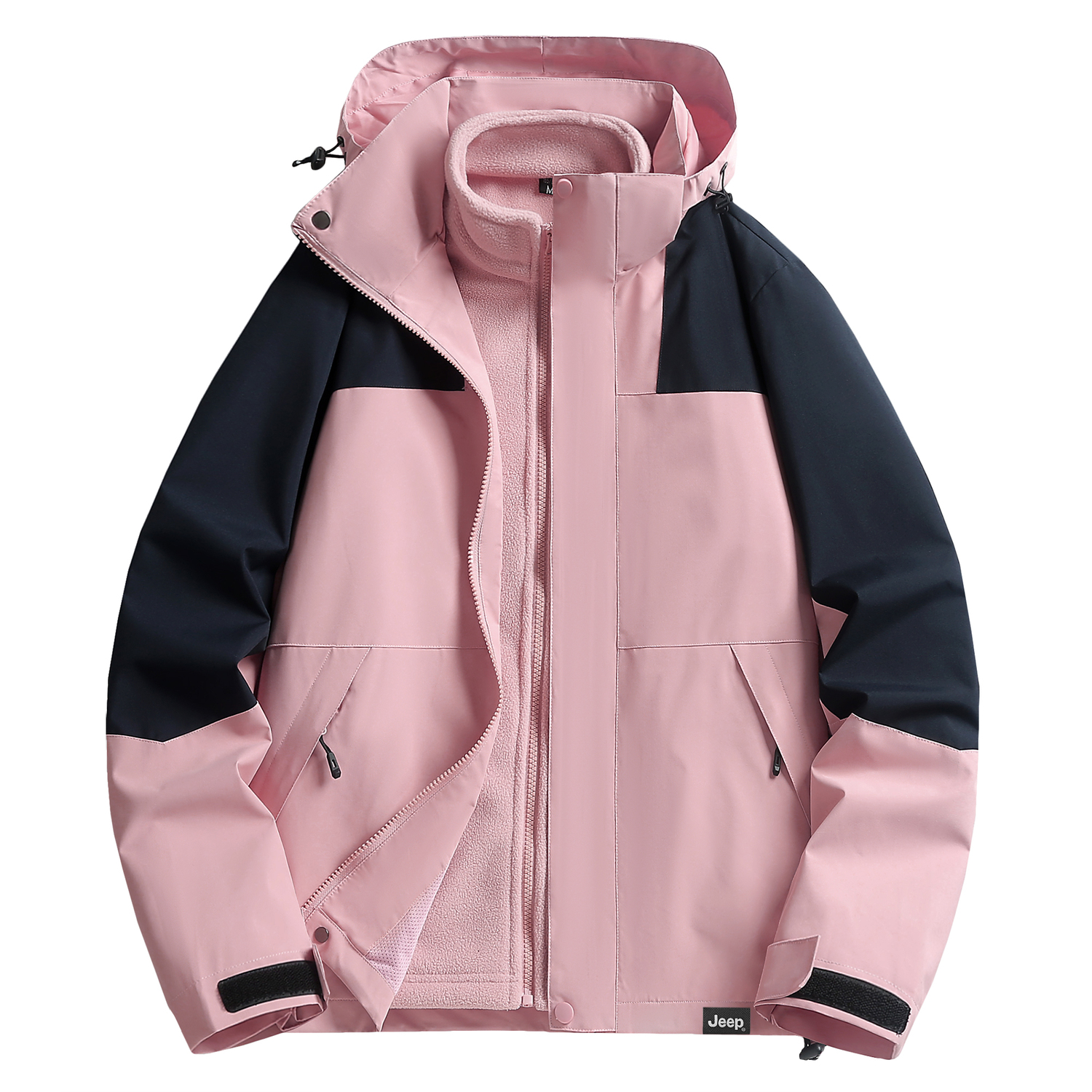 

Куртка Unisex Hooded Moderate Others Jeep, coral powder/темно-синий