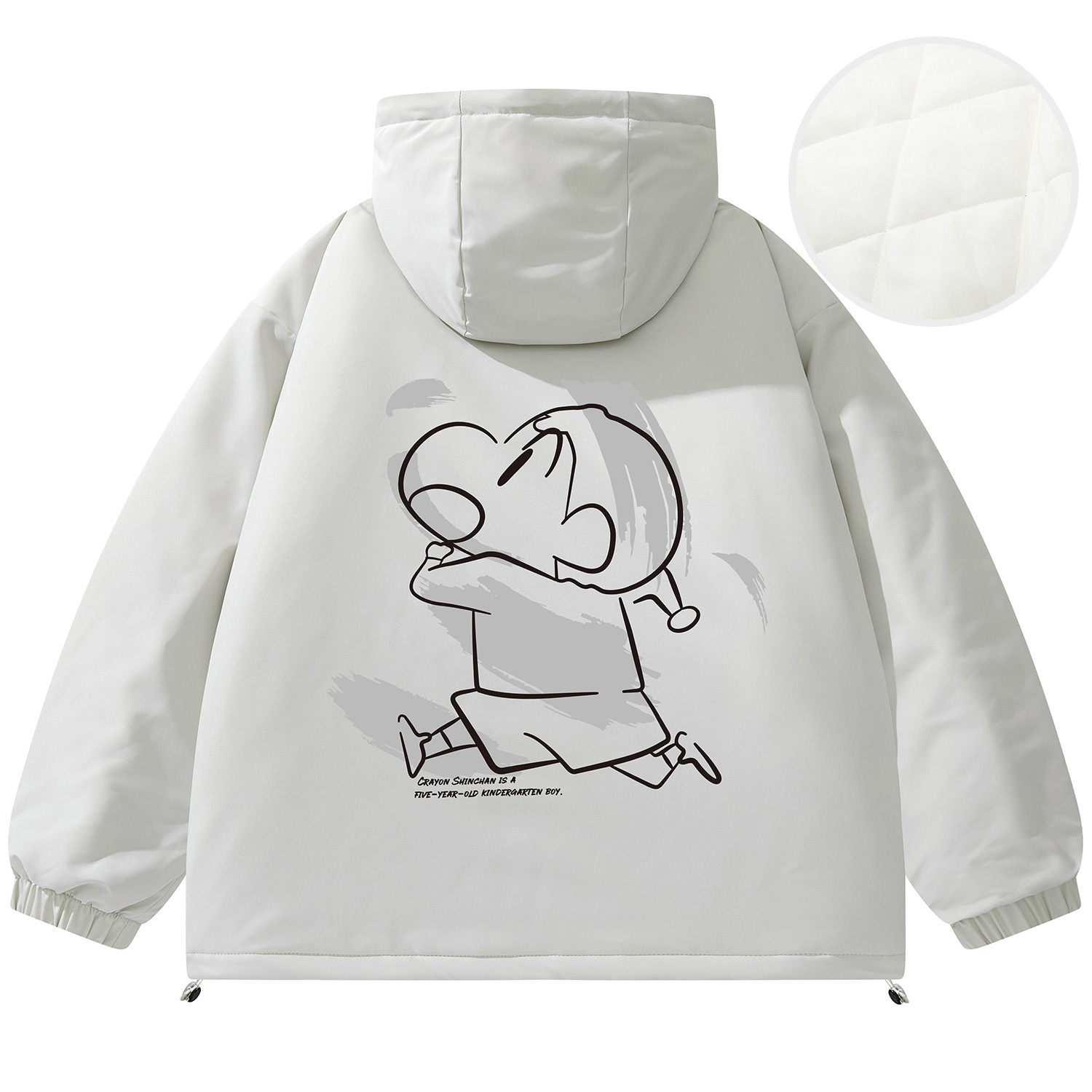 

Crayon Shinchan Пуховик унисекс, Apricot[Thickened]