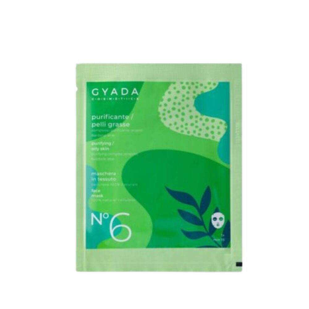 

Маска для лица Maschera in tessuto n.6 purificante pelli grasse Gyada cosmetics, 15 мл