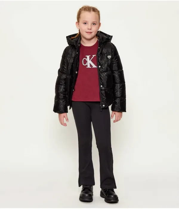 Футболка regular fit Calvin Klein Jeans, бордовый — фото 2