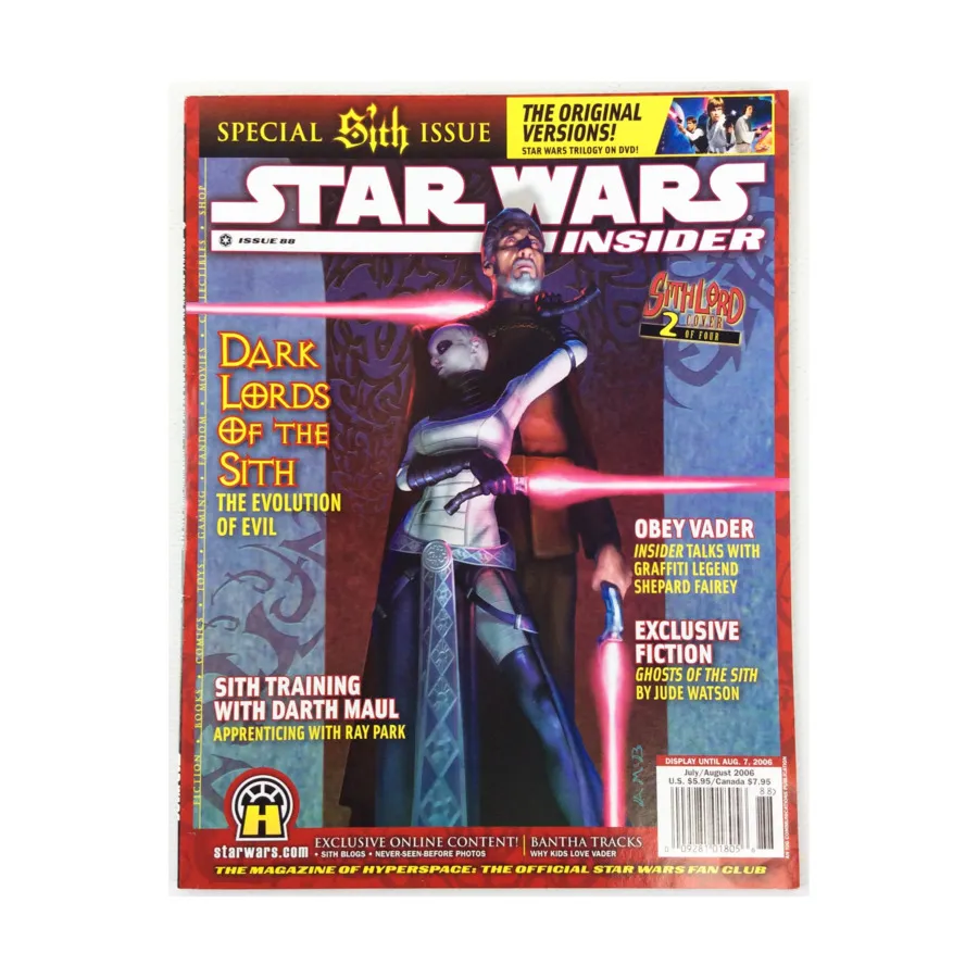 

Журнал #88 "Sith Training with Darth Maul", Star Wars Insider #051 - #100 (WOTC)