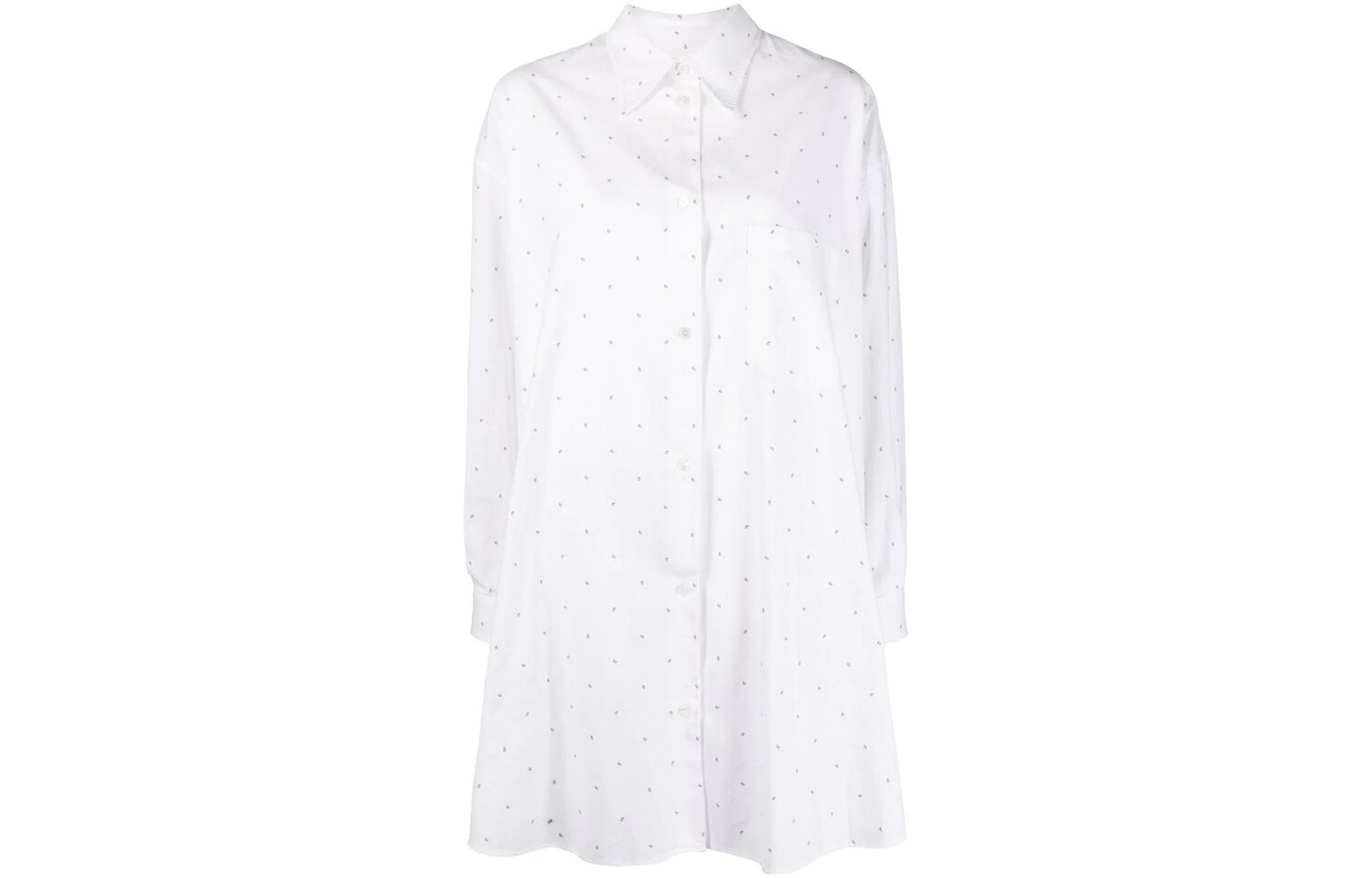 

Платье женское Mm6 Maison Margiela в горошек, белый