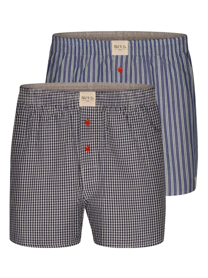 

Боксерские трусы Phil & Co. Berlin, цвет 268/checks and stripes