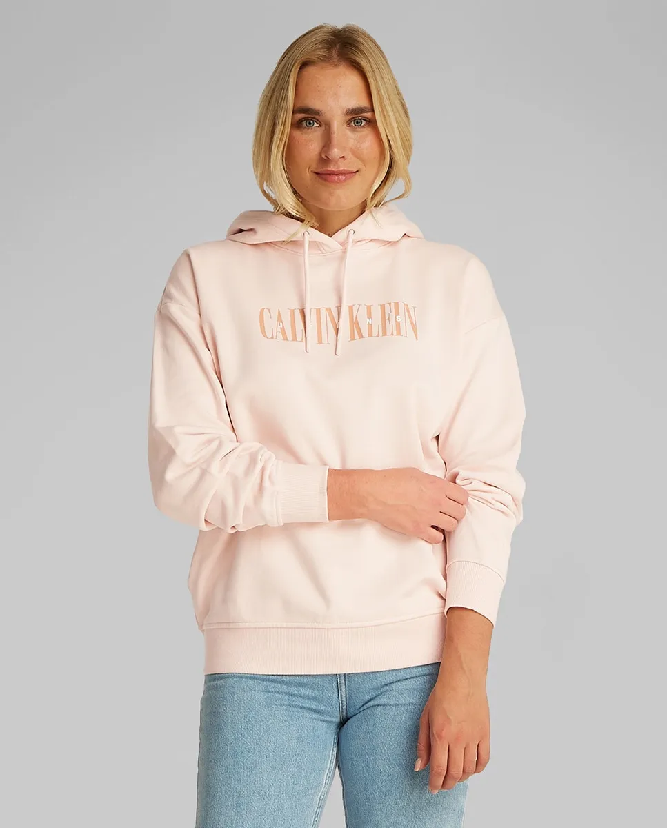 

Женская толстовка с капюшоном Calvin Klein Jeans, светло-розовый