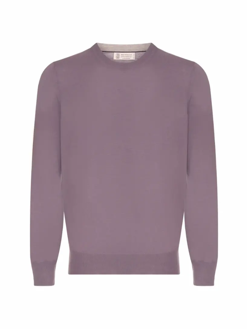 

Шерстяной джемпер Brunello Cucinelli, фиолетовый