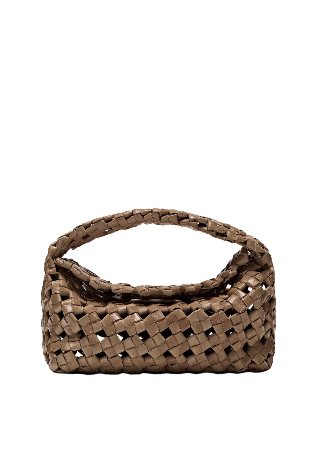 

Сумка BRAIDED Massimo Dutti, песочный