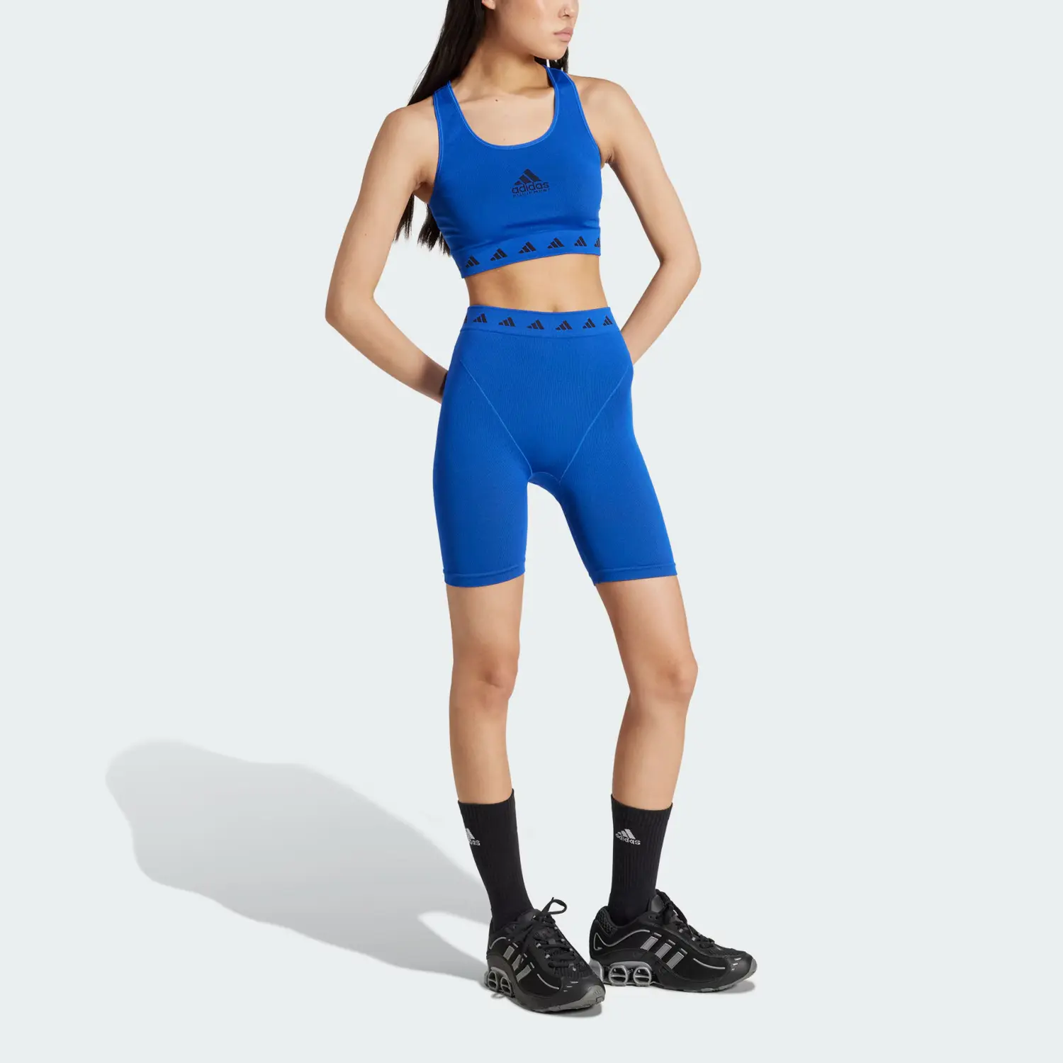 Adidas Спортивная майка Equipment Series для женщин, цвет blue — фото 3