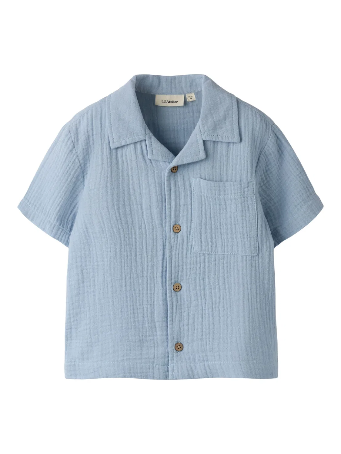 Рубашка на пуговицах стандартного кроя Lil'Atelier, Light Blue