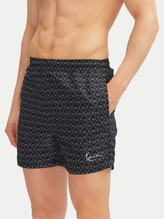 

Плавки-Шорты обычного кроя Signature Monogram Aop 60550022 Karl Kani, черный