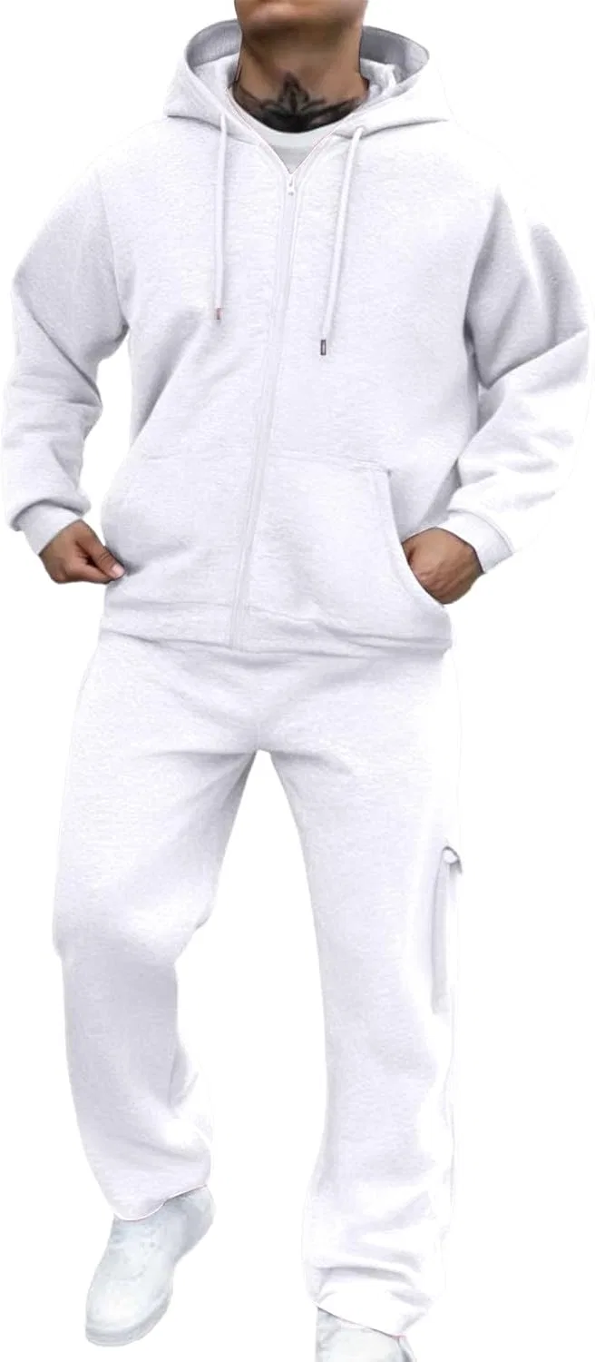 Спортивный костюм с капюшоном, Generic, 2 предмета, White