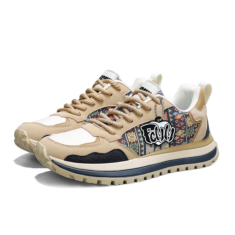 

Низкие повседневные туфли мужские FCMM, Beige Blue
