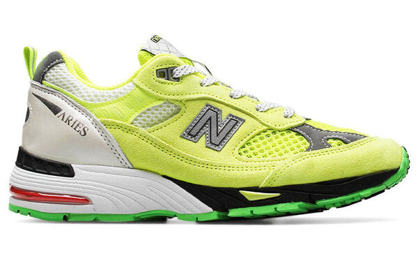 Кроссовки aries x 991 сделано в англии New Balance, желтый — фото 2