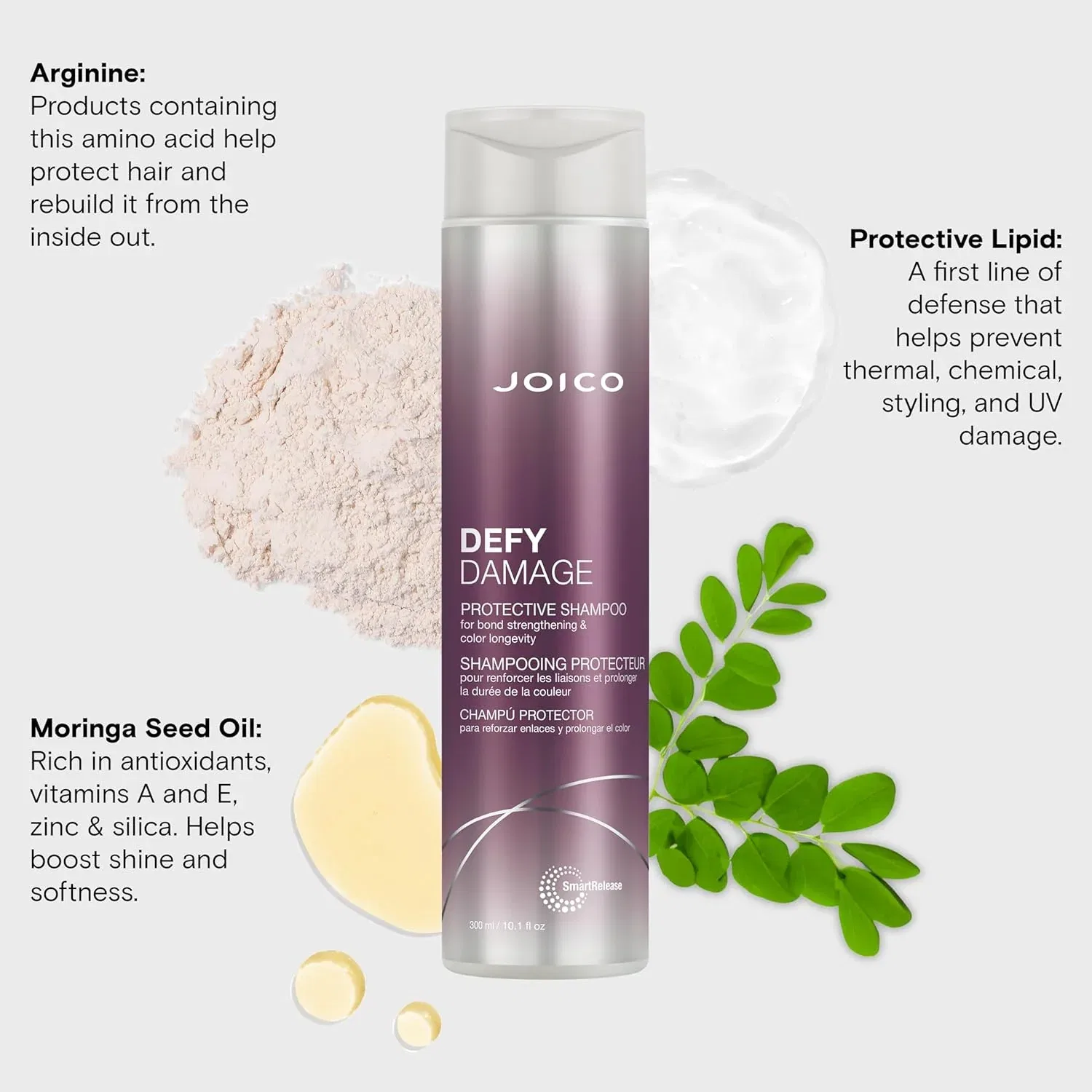 Защитный шампунь Defy Damage от Joico для мужчин и женщин - 283 мл, Clear/Transparent — фото 2