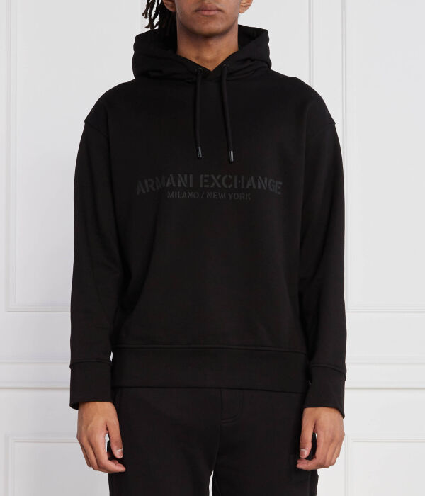 

Толстовка мужская Armani Exchange Regular Fit с капюшоном, черный