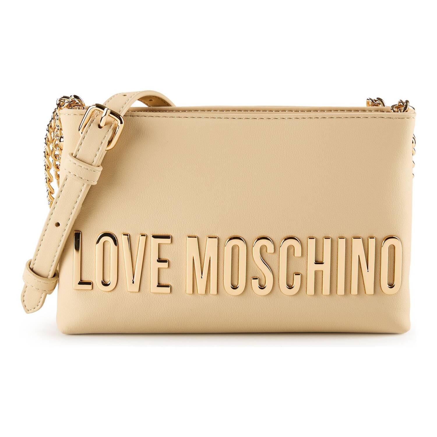 

Love Moschino Сумка кроссбоди 'Bold Love' в бежевом цвете