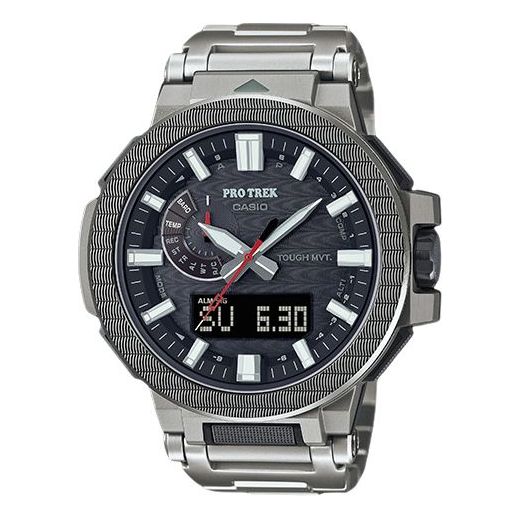 

Часы Casio Pro Trek Manaslu Analog Watch 'Black Steel', черный