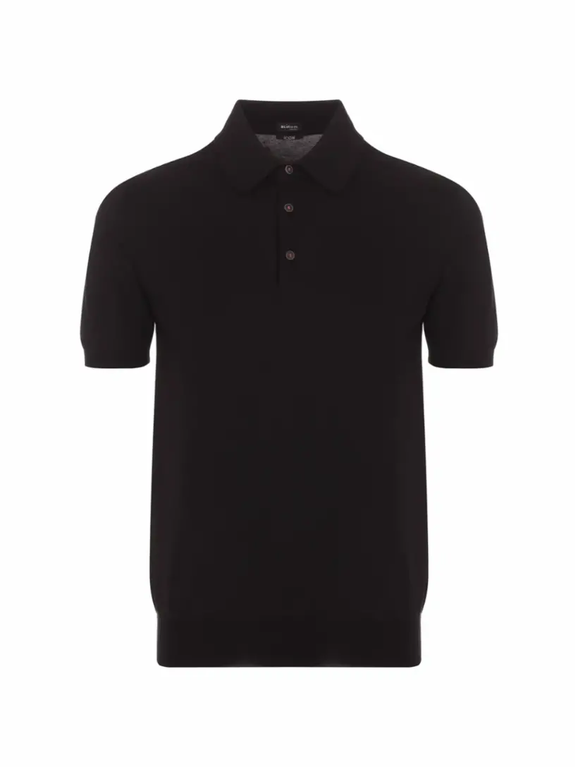 

Хлопковое поло Kiton, черный