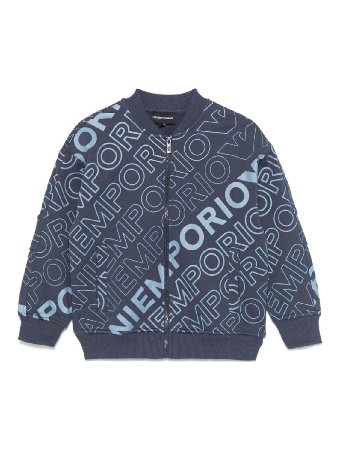 

Детская толстовка с логотипом Emporio Armani Kids, синий