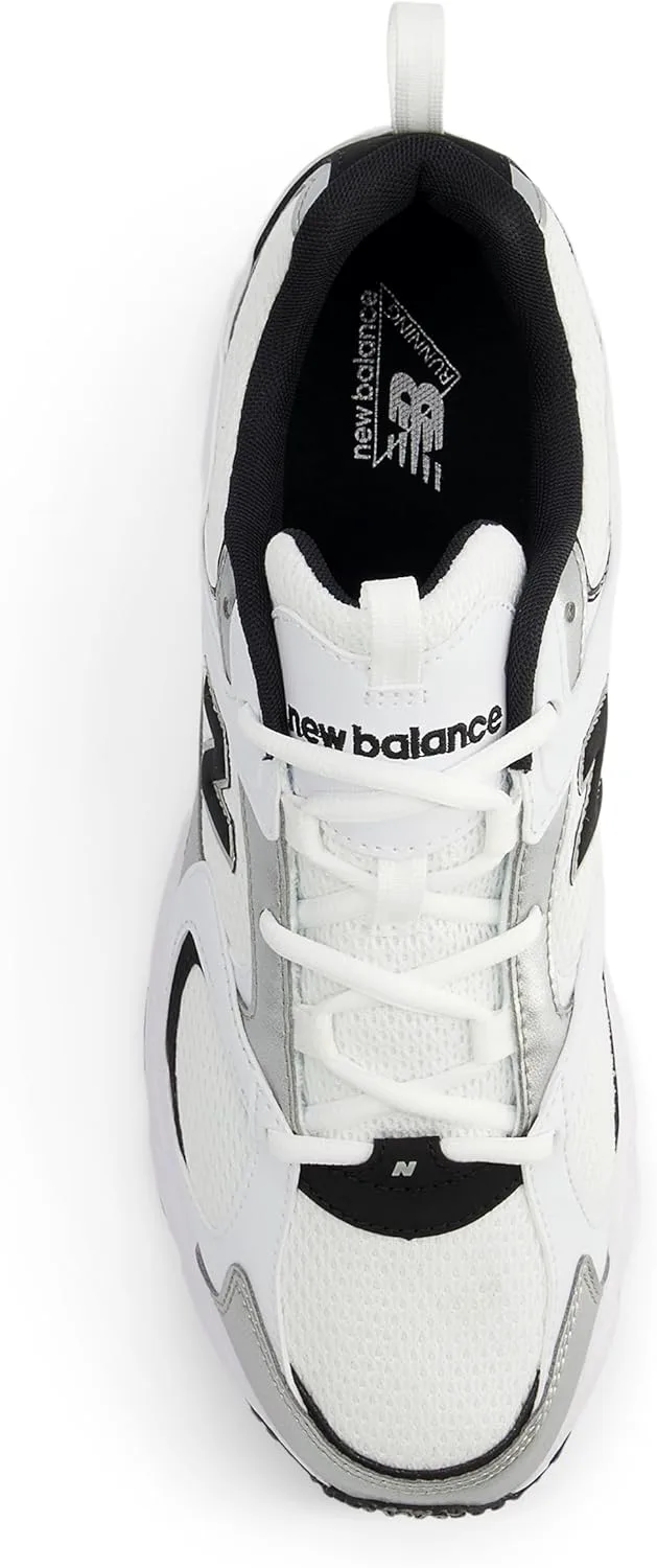 Мужские кроссовки New Balance 408 V1, белый/черный/серебристый — фото 4
